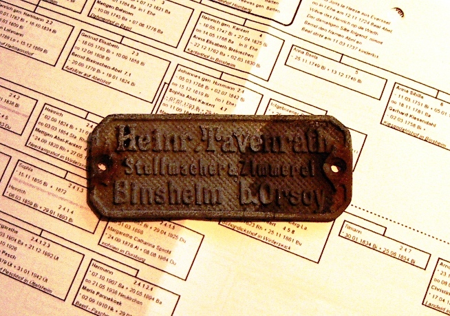 Plakette Heinrich Tavenrath